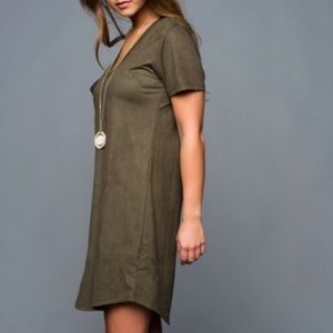 Z Supply Pocket Suede Dress sz S